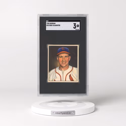 1950 Bowman #35 Enos Slaughter (SGC 3 VG)
