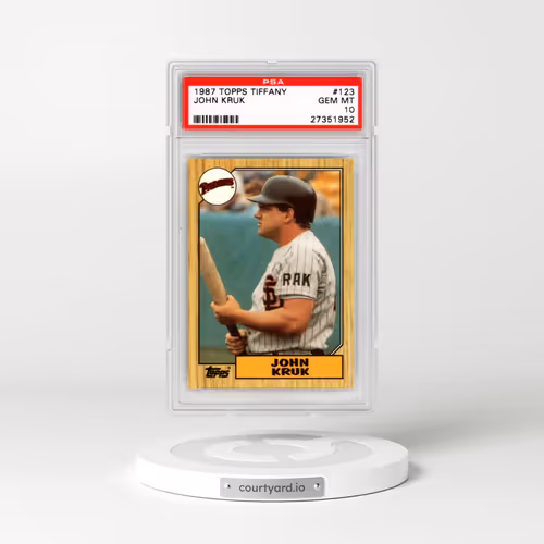 1987 Topps Tiffany #123 John Kruk (PSA 10 GEM MINT)