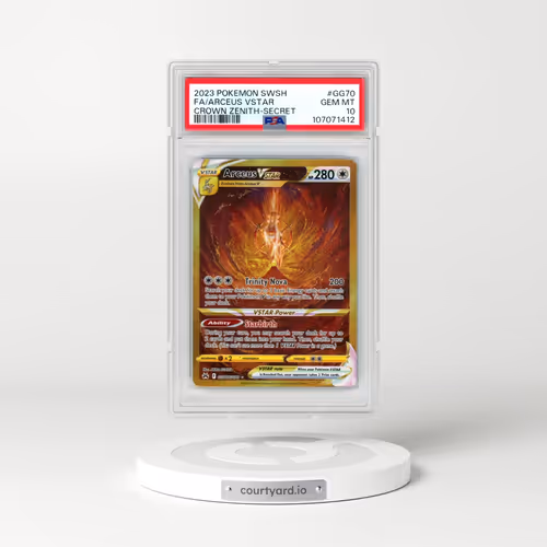 2023 Pokémon Sword and Shield Crown Zenith #GG70 Arceus Vstar - Full Art Secret (PSA 10 GEM MINT)