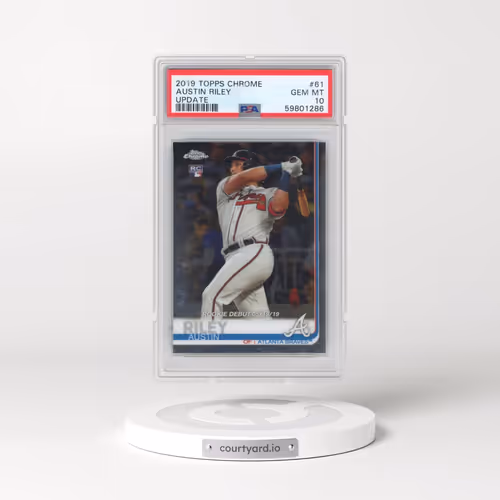 2019 Topps Chrome Update #61 Austin Riley (PSA 10 GEM MINT)