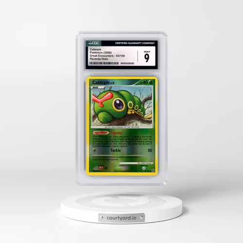 2008 Great Encounters #63/106 Caterpie - Reverse Holo (CGC 9 MINT)