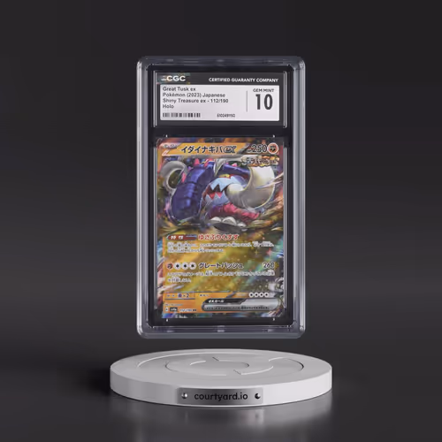 2023 Shiny Treasure ex #112/190 Great Tusk ex - Holo (CGC 10 GEM MINT)