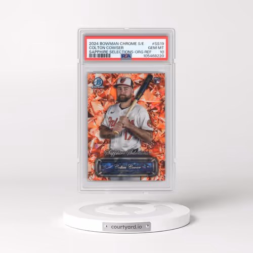 2024 Bowman Chrome Sapphire Edition Sapphire Selections #SS19 Colton Cowser - Orange Refractor (PSA