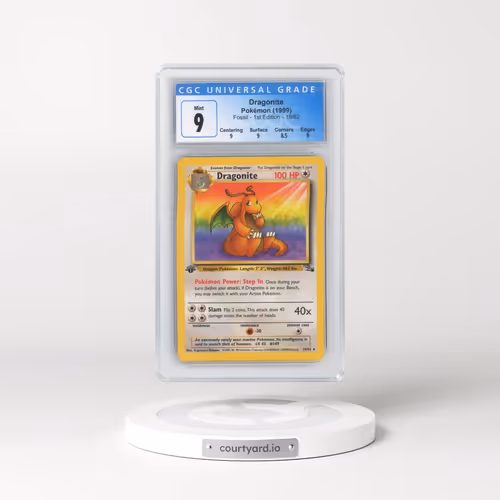 1999 Fossil #19/62 Dragonite - 1st Edition 1st Edition (CGC 9 MINT)