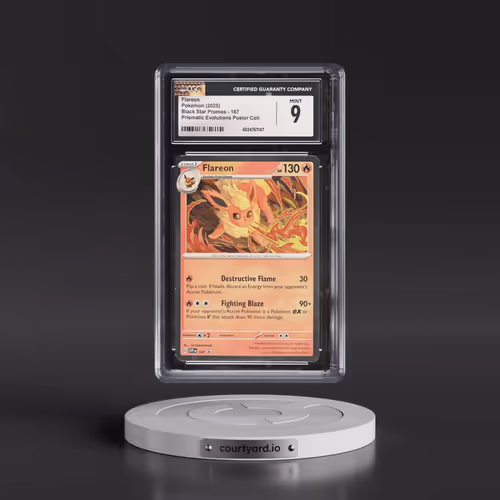 2025 Pokémon Svp EN-SV Black Star Promo #167 Flareon - Prismatic Evolutions Poster Collection (CGC 9