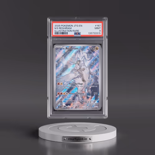 2025 Pokémon Jtg EN-Journey Together #167 N's Reshiram - Illustration Rare (PSA 9 MINT)