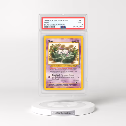 2002 Pokémon League Promo Black Star #47 Mew (PSA 9 MINT)