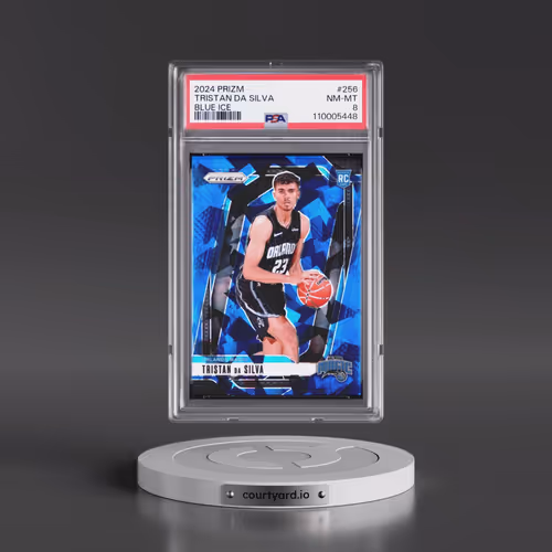 2024 Panini Prizm #256 Tristan DA Silva - Blue Ice (PSA 8 NM-MT)