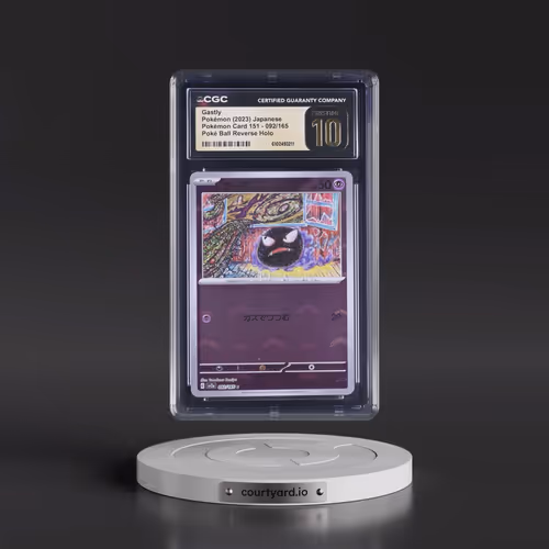 2023 Pokémon Card 151 #092/165 Gastly - Reverse Holo Poké Ball (CGC 10 PRISTINE)