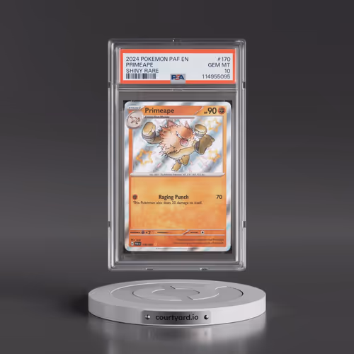2024 Pokémon Paf EN-Paldean Fates #170 Primeape - Shiny Rare (PSA 10 GEM MINT)