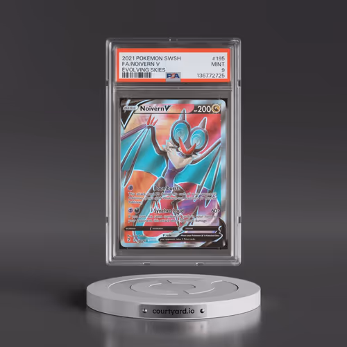 2021 Pokémon Sword & Shield Evolving Skies #195 Noivern V - Holo Full Art (PSA 9 MINT)