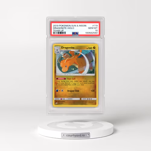2019 Pokémon Sun & Moon Team Up #119 Dragonite - Holo (PSA 10 GEM MINT)