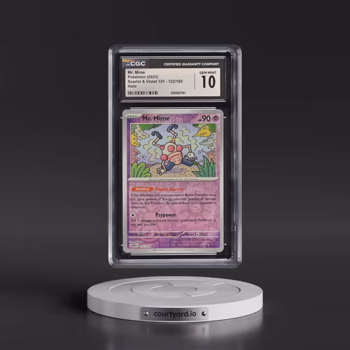 2023 Scarlet & Violet 151 - MEW EN #122/165 Mr. Mime - Holo (CGC 10 GEM MINT)
