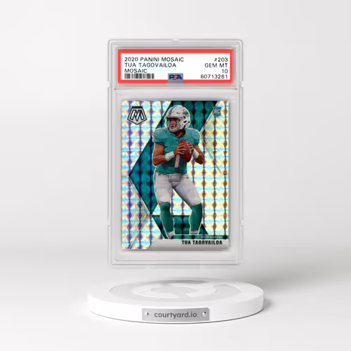 2020 Panini Mosaic #203 Tua Tagovailoa - Mosaic (PSA 10 GEM MINT)