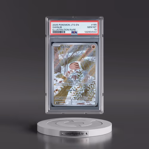 2025 Pokémon Jtg EN-Journey Together #165 Swinub - Illustration Rare (PSA 10 GEM MINT)