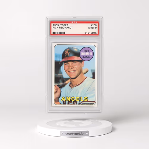 1969 Topps #205 Rick Reichardt (PSA 9 MINT)
