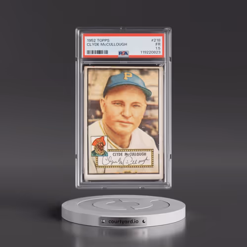 1952 Topps #218 Clyde McCullough (PSA 1.5 FR)