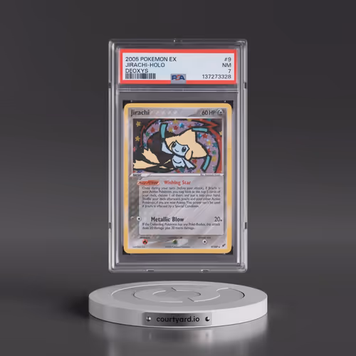 2005 Pokémon EX Deoxys #9 Jirachi - Holo (PSA 7 NM)