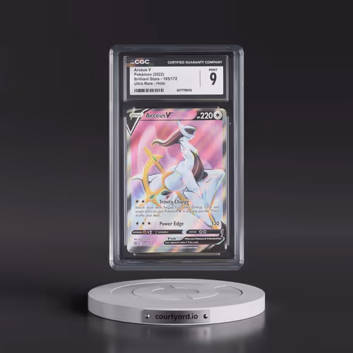 2022 Brilliant Stars #165/172 Arceus V - Ultra Rare Holo (CGC 9 MINT)