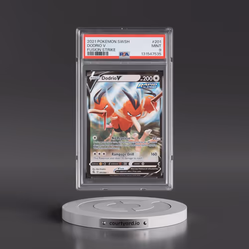 2021 Pokémon Sword & Shield Fusion Strike #201 Dodrio V - Holo (PSA 9 MINT)