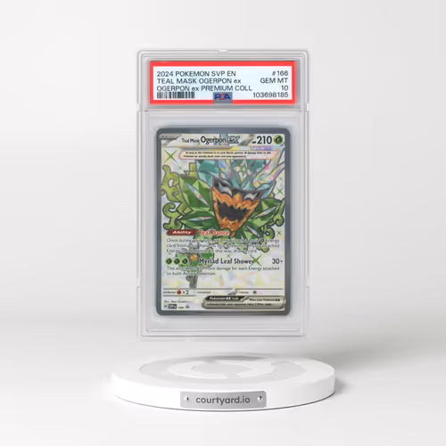 2024 Pokémon Svp EN-SV Black Star Promo #166 Teal Mask Ogerpon EX - Holo Ogerpon EX Premium Collection (PSA 10 GEM MINT)