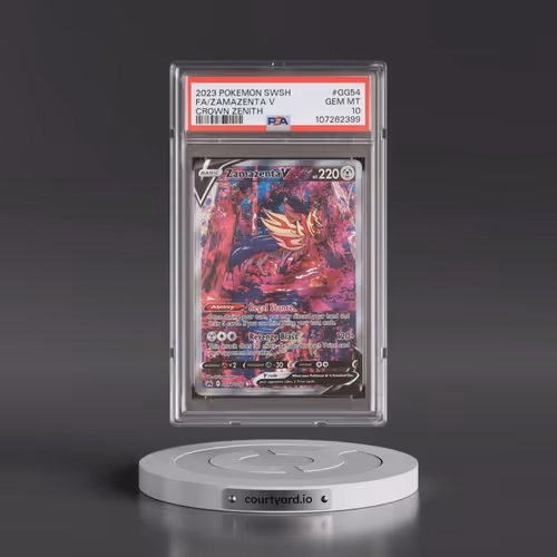 2023 Pokémon Sword and Shield Crown Zenith #GG54 Zamazenta V - Holo Full Art (PSA 10 GEM MINT)