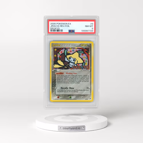 2005 Pokémon EX Deoxys #9 Jirachi - Reverse Foil (PSA 8 NM-MT)
