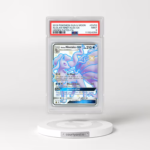 2019 Pokémon Sun & Moon Hidden Fates #SV53 Alolan Ninetales GX - Holo Full Art (PSA 9 MINT)