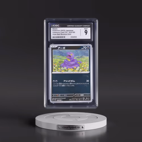 2023 Pokémon Card 151 #023/165 Ekans - Reverse Holo Poké Ball (CGC 9 MINT)
