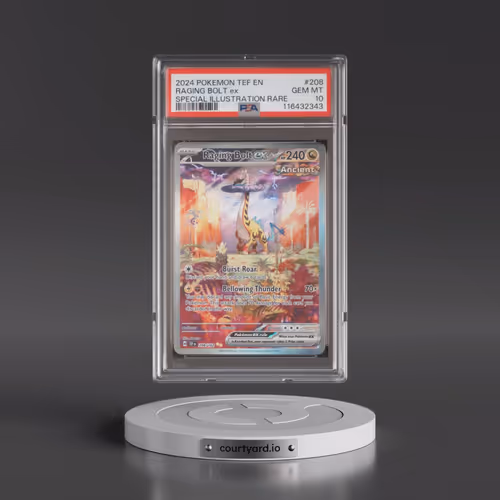 2024 Pokémon Tef EN-Temporal Forces #208 Raging Bolt EX - Holo Special Illustration Rare (PSA 10 GEM
