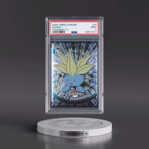 2000 Topps Chrome Pokémon T.V. #43 Oddish (PSA 9 MINT)