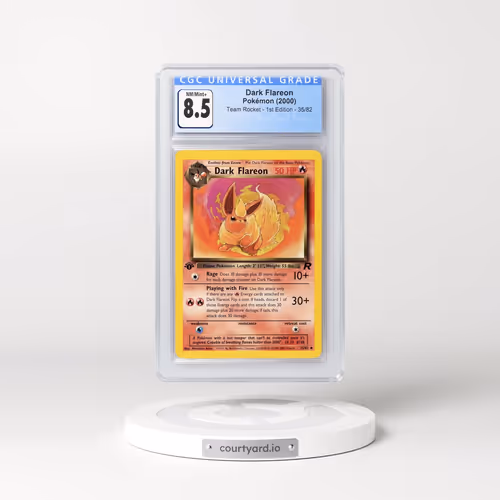 2000 Team Rocket #35/82 Dark Flareon - 1st Edition 1st Edition (CGC 8.5 NM-MT+)