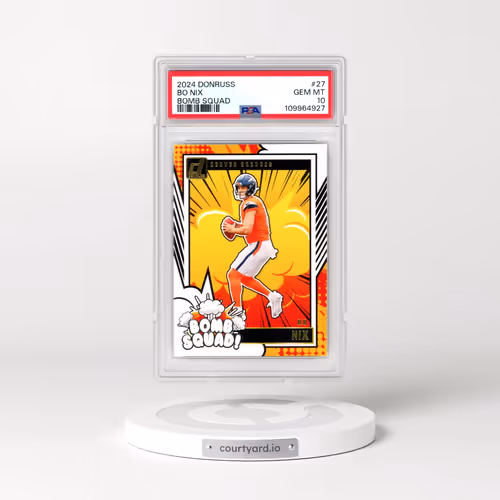 2024 Panini Donruss Bomb Squad #27 Bo Nix (PSA 10 GEM MINT)