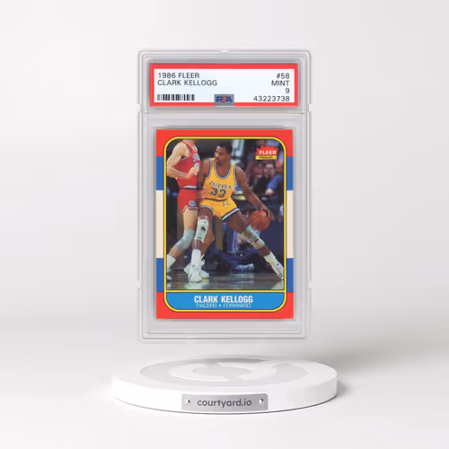 1986 Fleer #58 Clark Kellogg (PSA 9 MINT)