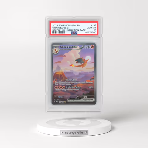 2023 Pokémon Mew EN-151 #199 Charizard EX - Holo Special Illustration Rare (PSA 10 GEM MINT)