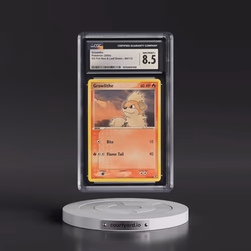 2004 EX Fire Red & Leaf Green #64/112 Growlithe (CGC 8.5 NM-MT+)