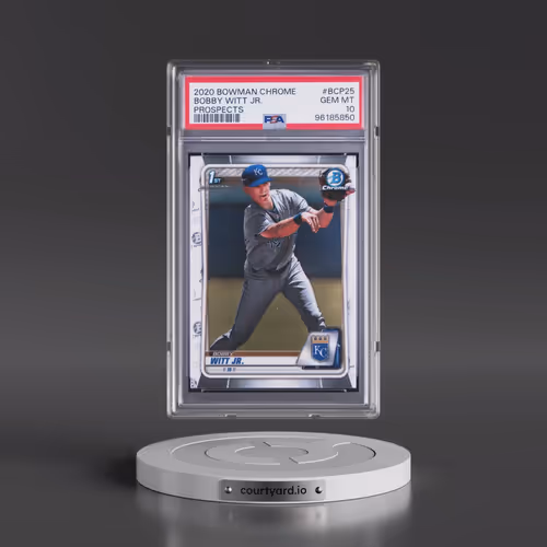 2020 Bowman Chrome Prospects #BCP25 Bobby Witt Jr. (PSA 10 GEM MINT)