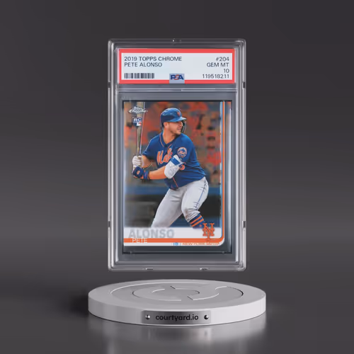2019 Topps Chrome #204 Pete Alonso (PSA 10 GEM MINT)