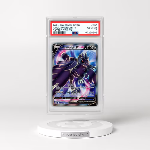 2021 Pokémon Sword & Shield Battle Styles #156 Corviknight V - Holo Full Art (PSA 10 GEM MINT)