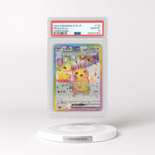 2024 Pokémon SV8-Super Electric Breaker #122 Pikachu EX - Holo Super Rare (PSA 10 GEM MINT)