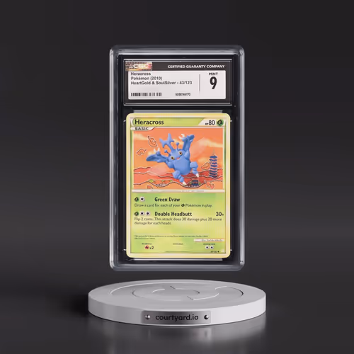 2010 HeartGold & SoulSilver #43/123 Heracross (CGC 9 MINT)