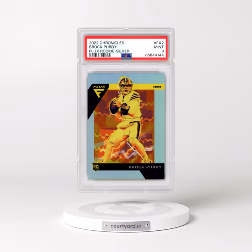 2022 Panini Chronicles Flux Rookies #FX2 Brock Purdy - Silver (PSA 9 MINT)