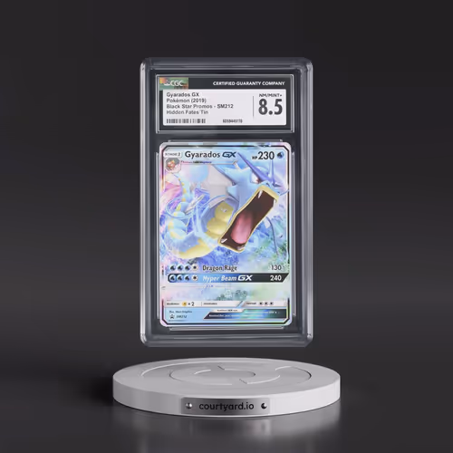 2016 Black Star Promos - Sun & Moon #SM212 Gyarados GX - Hidden Fates Tin (Holo) (CGC 8.5 NM-MT+)