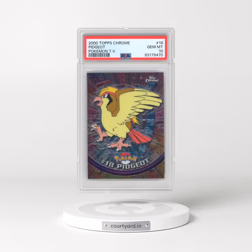 2000 Topps Chrome Pokémon T.V. #18 Pidgeot (PSA 10 GEM MINT)