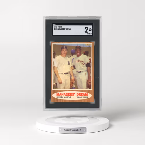 1962 Topps #18 Managers' Dream - M.Mantle/W.Mays (SGC 2 GOOD)
