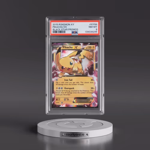 2015 Pokémon XY Black Star Promos #XY84 Pikachu EX - Holo (PSA 8 NM-MT)