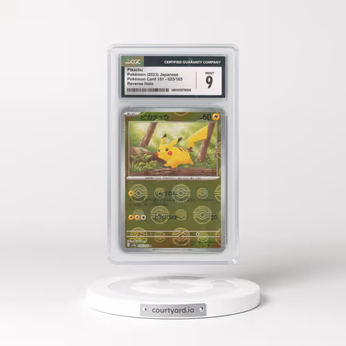 2023 Pokémon Card 151 #025/165 Pikachu - Reverse Holo Poke Ball (CGC 9 MINT)