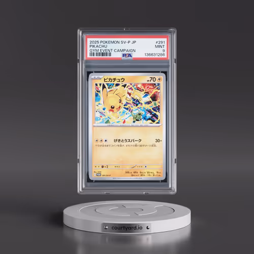 2025 Pokémon SV-P Promo #291 Pikachu - Gym Event Campaign (PSA 9 MINT)