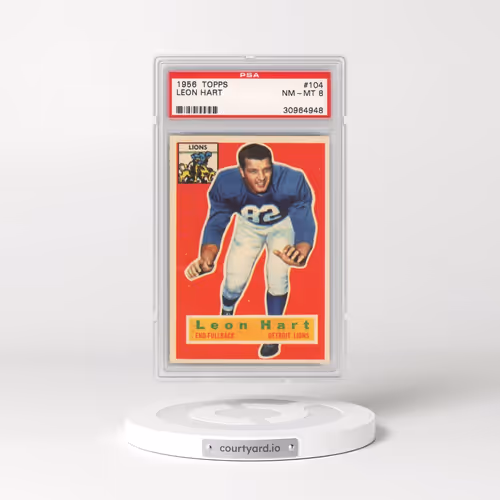1956 Topps #104 Leon Hart (PSA 8 NM-MT)
