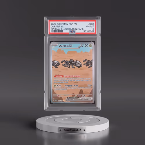 2024 Pokémon Ssp EN-Surging Sparks #236 Durant EX - Holo Special Illustration Rare (PSA 8 NM-MT)